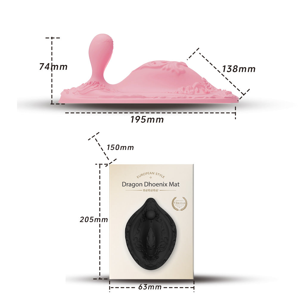 Lurevibe - Dragon Phoenix Cushion Vibrator with Remote Control - Lurevibe