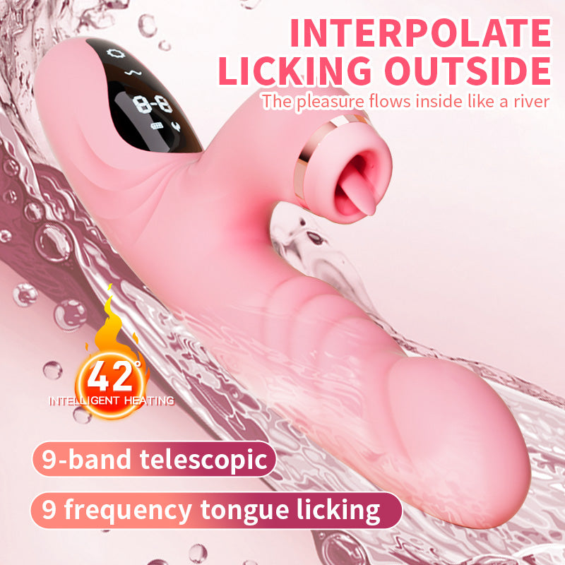 Lurevibe - Electric Heated Vibrator Automatic Sucking Thrusting Machine For Women - Lurevibe