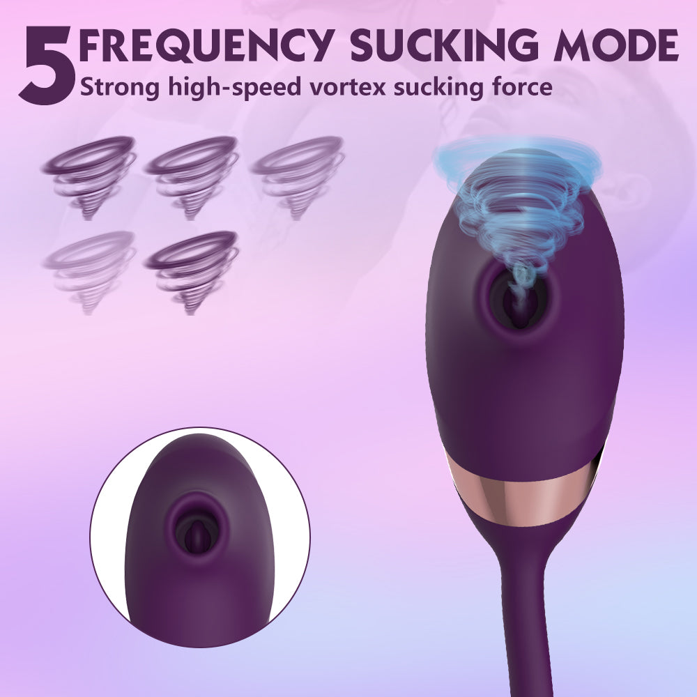 Lurevibe - 10 Frequency Sucking Telescopic Vibrator - Lurevibe