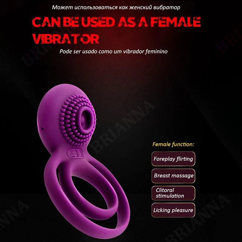 Lurevibe - Male Cock Masturbation Vibrating Penis Ring - Lurevibe