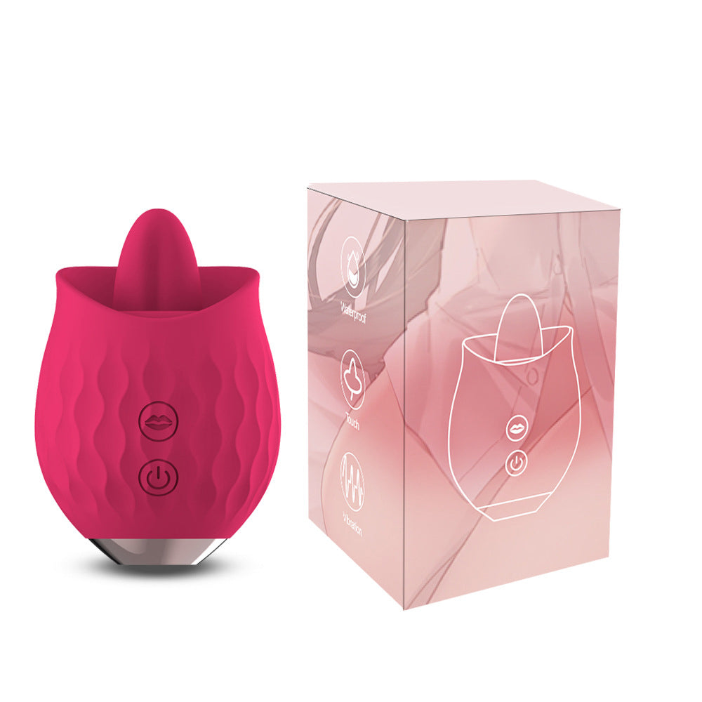 Lurevibe -Rose Toy Vibrator For Wome Clitoral Tongue Licking Vibrator - Lurevibe