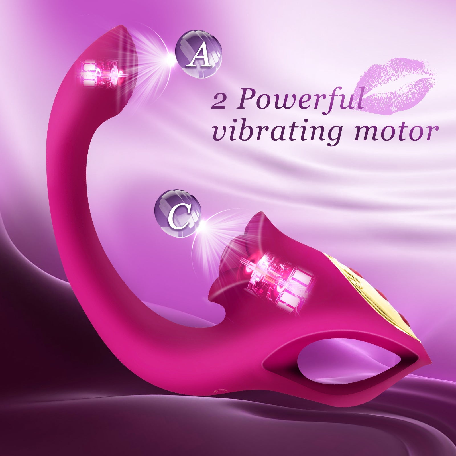 Lurevibe - 2IN1 Rose Muncher Tapping Vibrator - Lurevibe