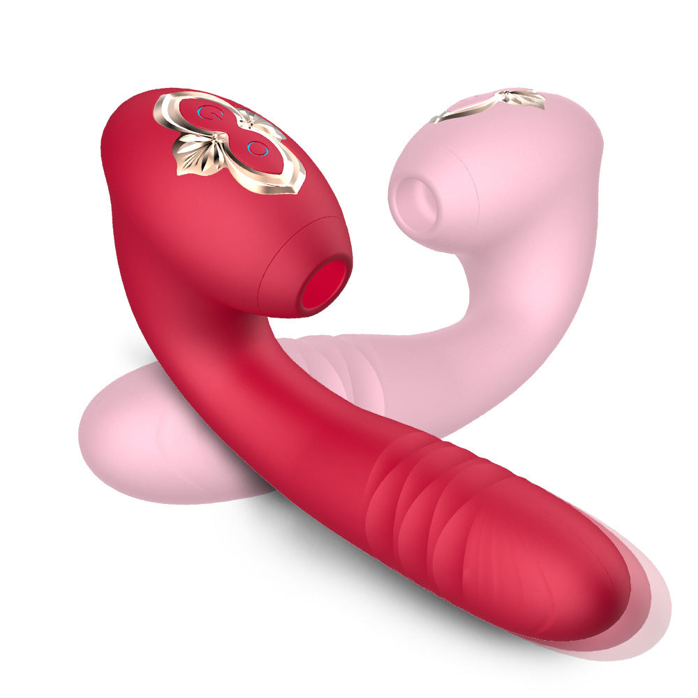 Lurevibe - Sucking Vibration Telescopic Vibrator Female Erotic Masturbation Device Adult Products - Lurevibe