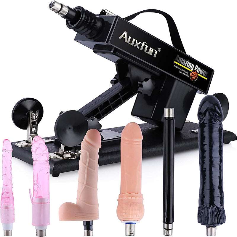 Lurevibe - Automatic Sex Machine Sex Toys,Thrusting Machines for Men Women,Love Machine Device Gun with 6 Attachments - Lurevibe