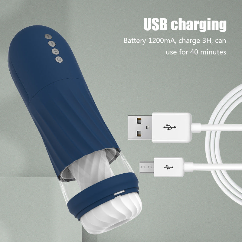 Lurevibe - Rocket 3d Realistic Textured Electric Stroker With 5 Thrusting Rotating Modes - Lurevibe