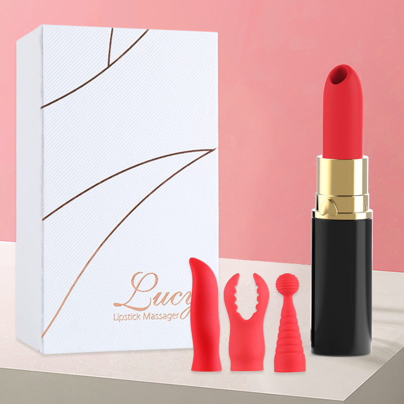 Lurevibe - Lipstick Jump Egg Sucking Vibrating Stick Female - Lurevibe