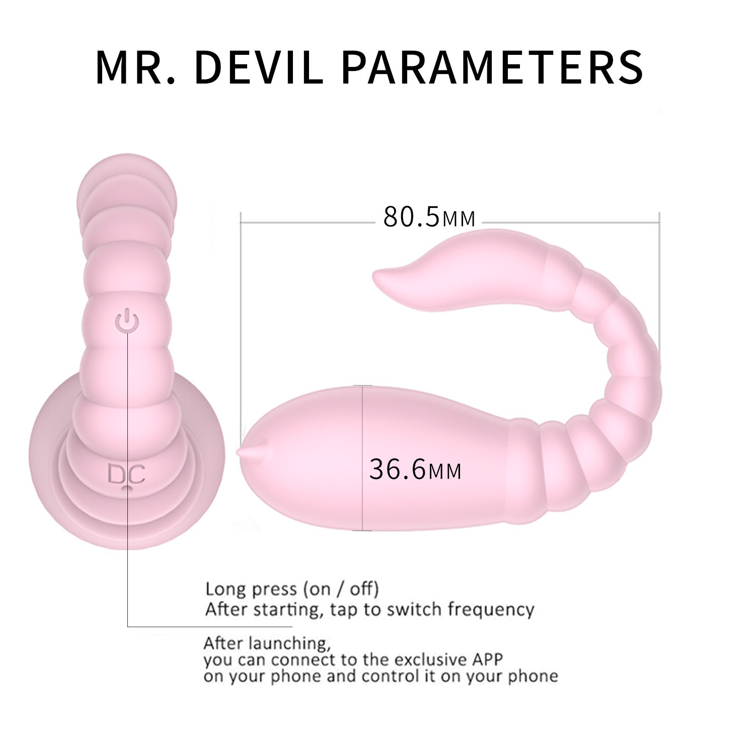 Lurevibe - Little Devil Women App Wireless Remote Control Masturbation Vibrator - Lurevibe