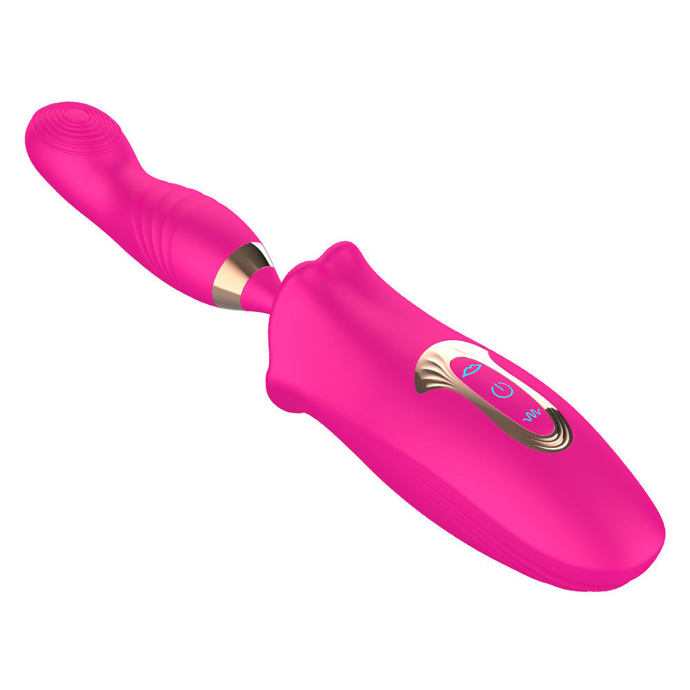 Lurevibe - Rose Muncher Bite Vibrator G Spot Clitoris Stimulator Vagina Sucking Masturbator - Lurevibe