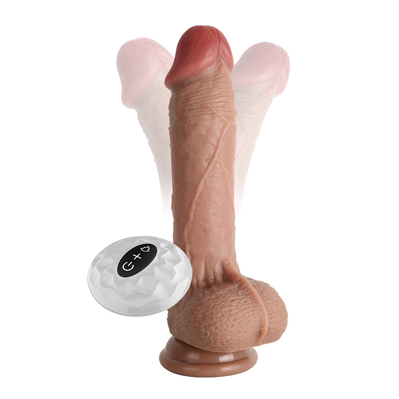 Lurevibe - Waterproof 7 Frequency Retractable Swing Dildo - Lurevibe