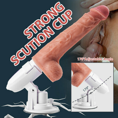 Lurevibe - Coc Automatic Telescopic Gun Machine With Base Simulating Penis Female Sex Toy False Penis Sex Toy - Lurevibe