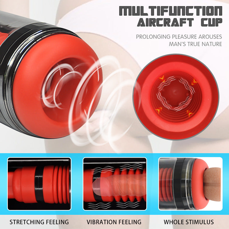 Lurevibe - Fully Automatic 7 Telescopic Vibration Intelligent Male Masturbator Cup - Lurevibe