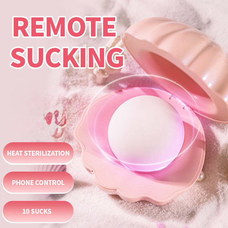 Lurevibe Pearl Shell Vibrator Sucking Heated Remote Control Vibrator - Lurevibe