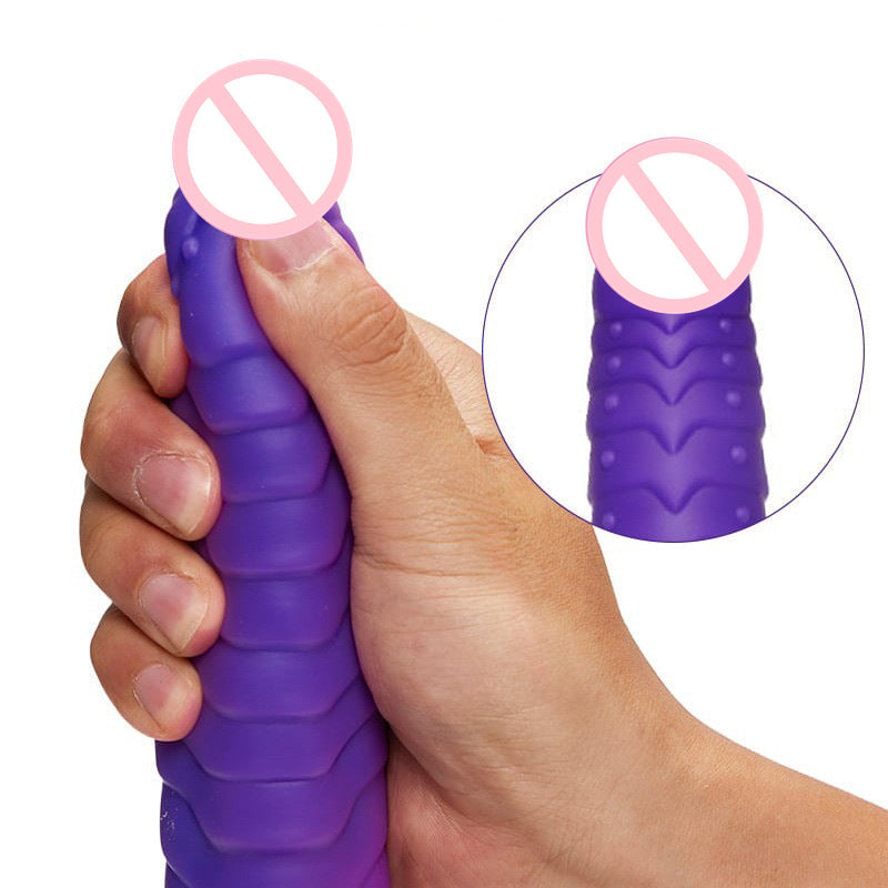 Lurevibe - Telescopic Dildo Silicone Realistic Big Fake Penis Dildo Vibrator - Lurevibe