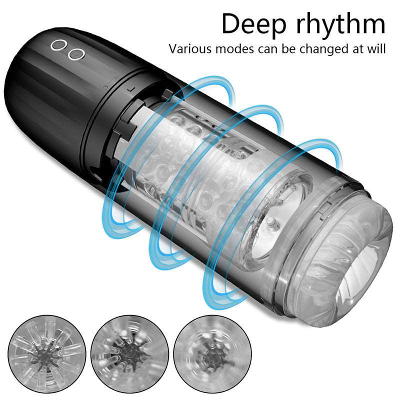 Lurevibe - 7-Frequency Suction Rotation Male Aircraft Cup - Lurevibe