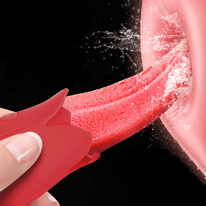 Lurevibe - Upgraded Rose - 20 Frequency Tongue Licking Vibrator - Lurevibe