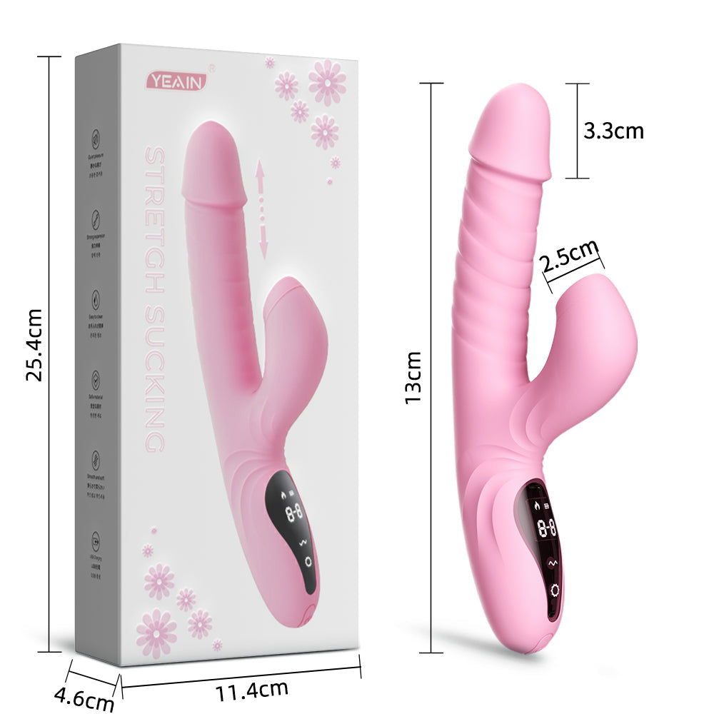 Lurevibe - Suck Telescopic Heating Vibrator - Lurevibe