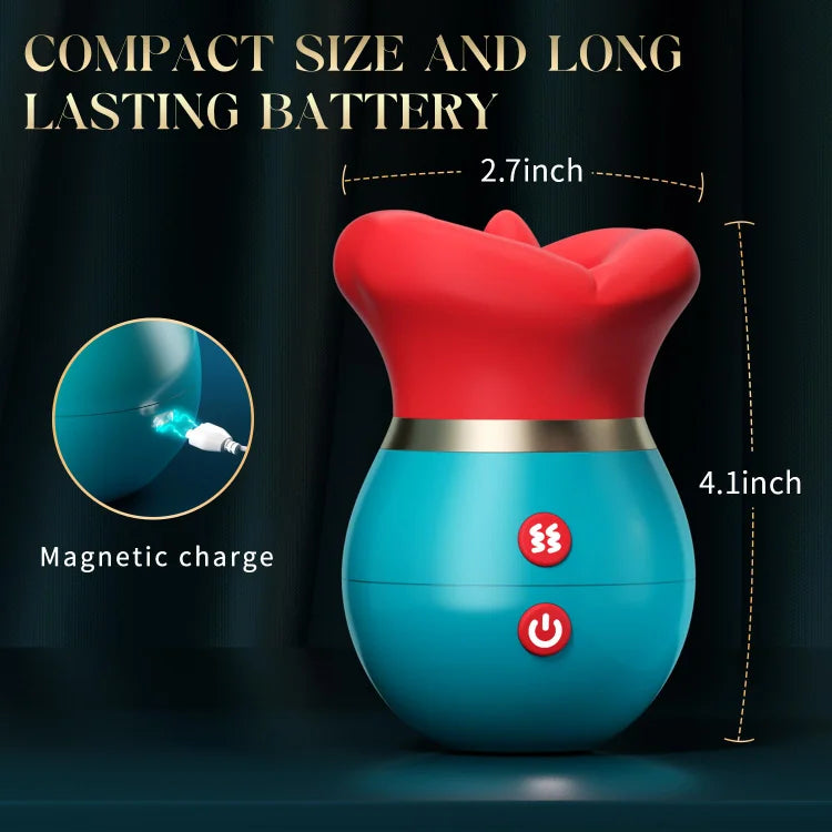 Lurevibe - 3 in 1 App Remote Control Big Mouth Vibrator With 360° Tongue Licking & Sucking & Vibrating - Lurevibe