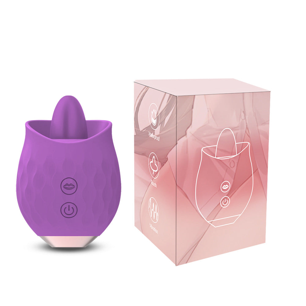 Lurevibe -Rose Toy Vibrator For Wome Clitoral Tongue Licking Vibrator - Lurevibe