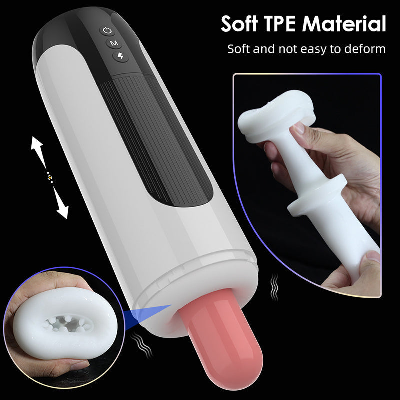 Lurevibe - Fully Automatic Male Telescopic Vibrating Masturbator - Lurevibe