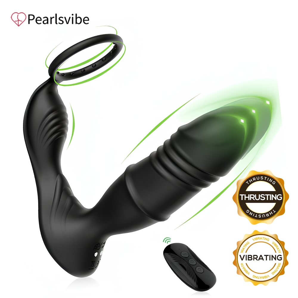 Lurevibe - Mason APP/Controller & 9-Telescopic /Vibration & Cock Rings Prostate Massager - Lurevibe