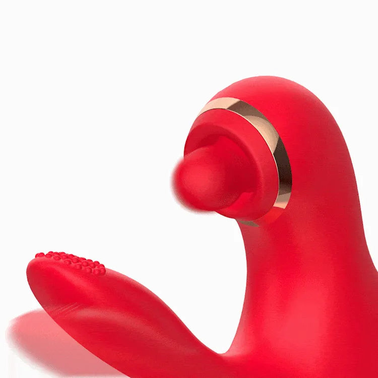 Lurevibe - 5 IN 1 Thrusting Vibrator with Licking, Warming & Clit Tapping - Lurevibe