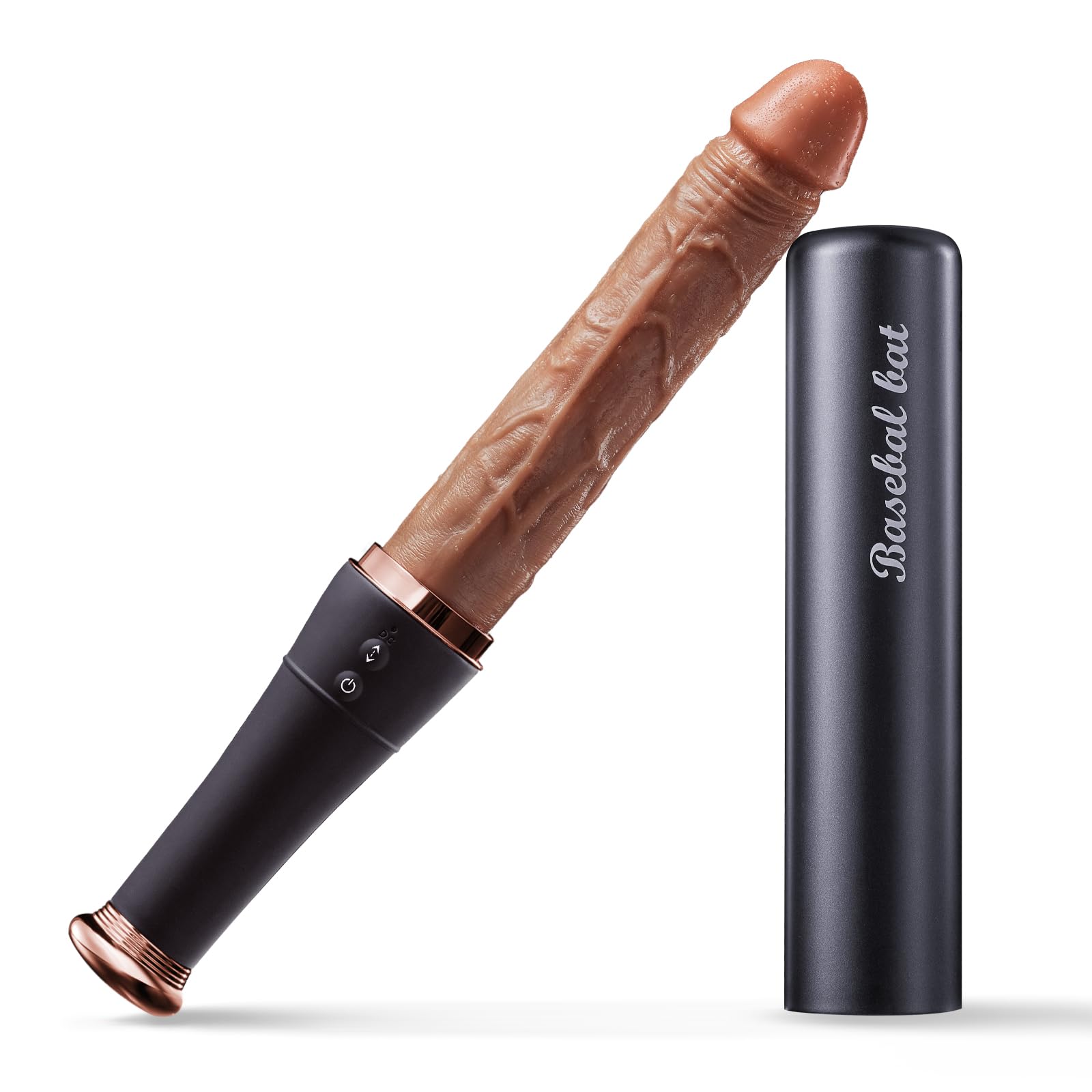 Lurevibe - Baseball - Automatic Telescopic Dildo With Tongue Licking And Heating Function - Lurevibe