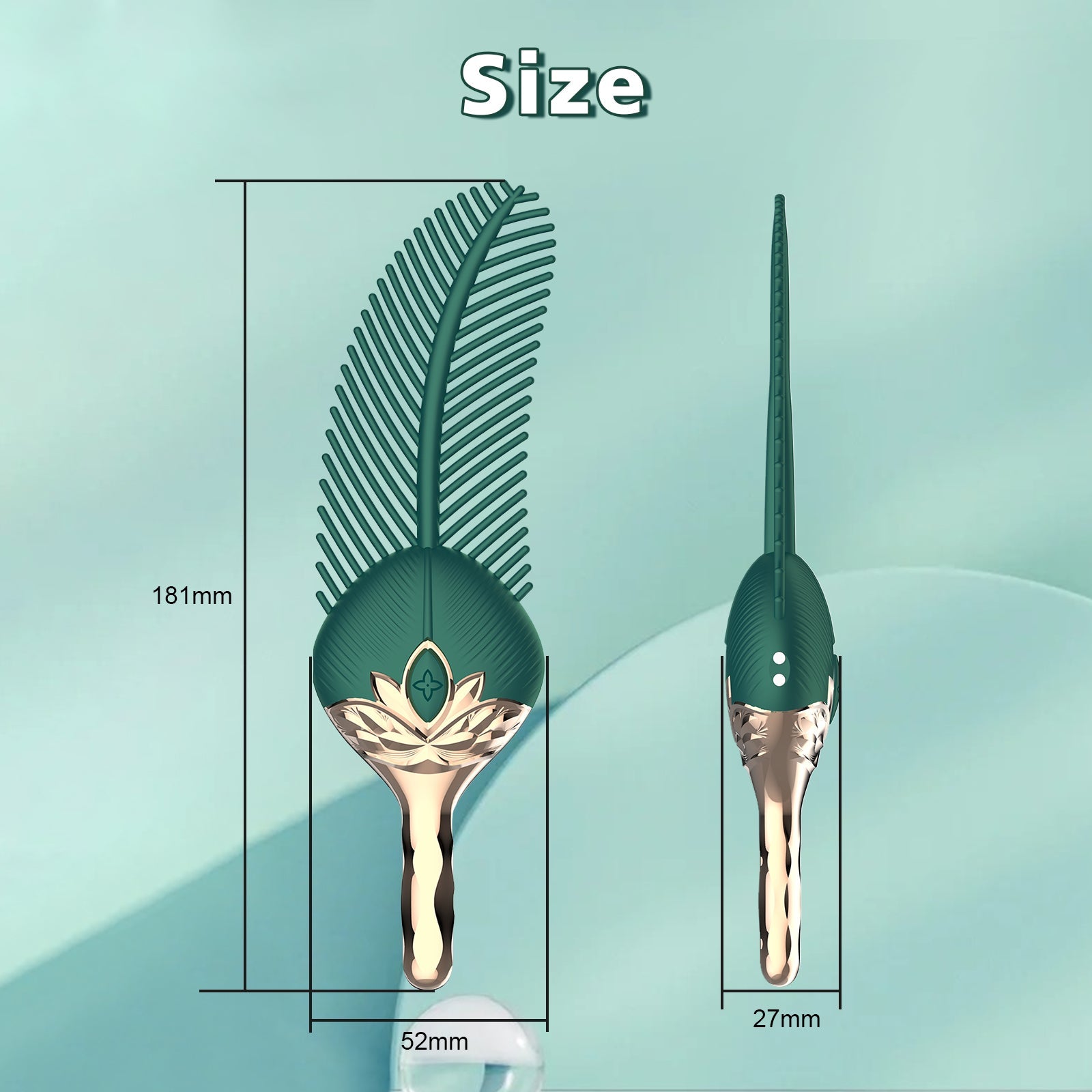 Peacock Feather - Clitoral Stimulator Body Massager Couple Sex Toy With 10 Modes Vibration - Lurevibe