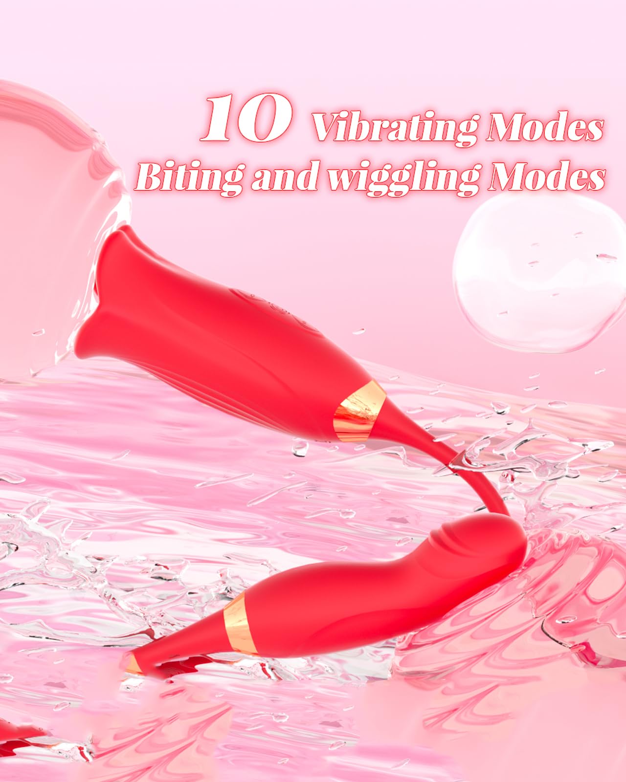 Lurevibe -Rose Muncher Powerful Sucking Vibrator Dildo Women's Tongue Licking - Lurevibe