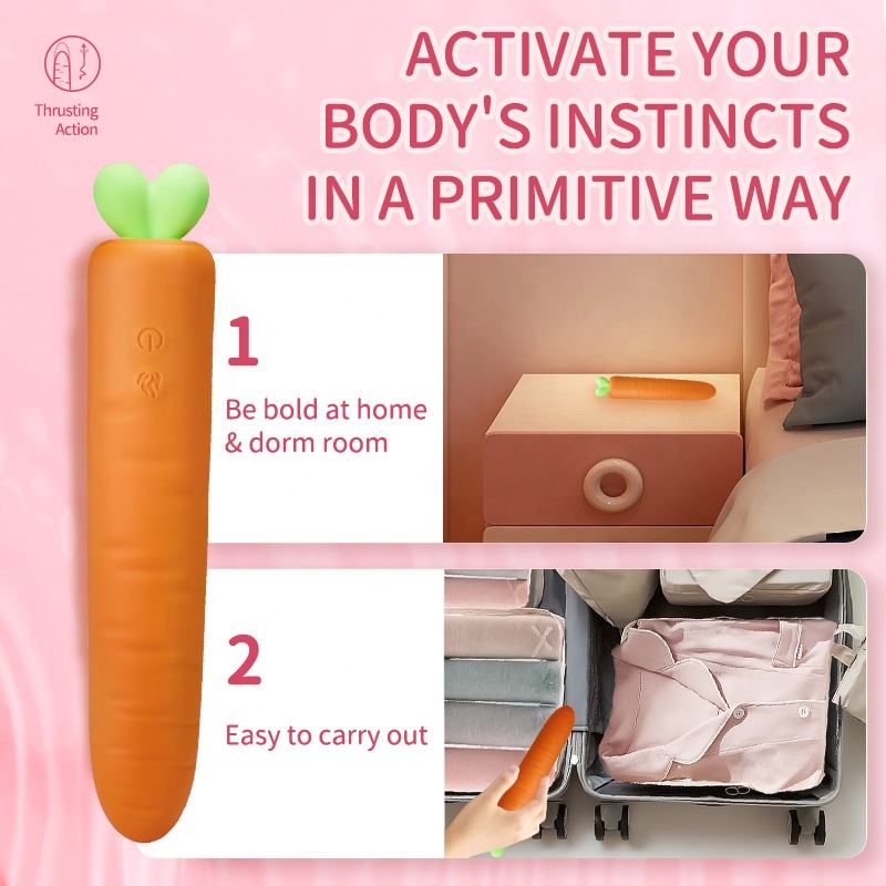 Lurevibe - Carrot Heating Automatic Telescopic Vibration - Lurevibe