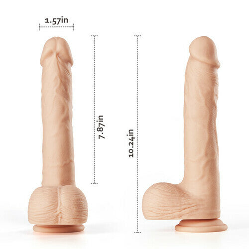 Lurevibe - Rotary Telescopic Thrust Dildo Rocking Toy Vibration Stimulation Clitoris Anus Uterine Cavity Lifelike Strong Sucker - Lurevibe