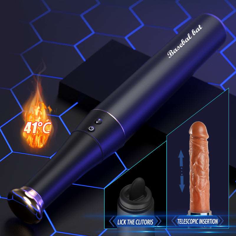 Lurevibe - Baseball - Automatic Telescopic Dildo With Tongue Licking And Heating Function - Lurevibe