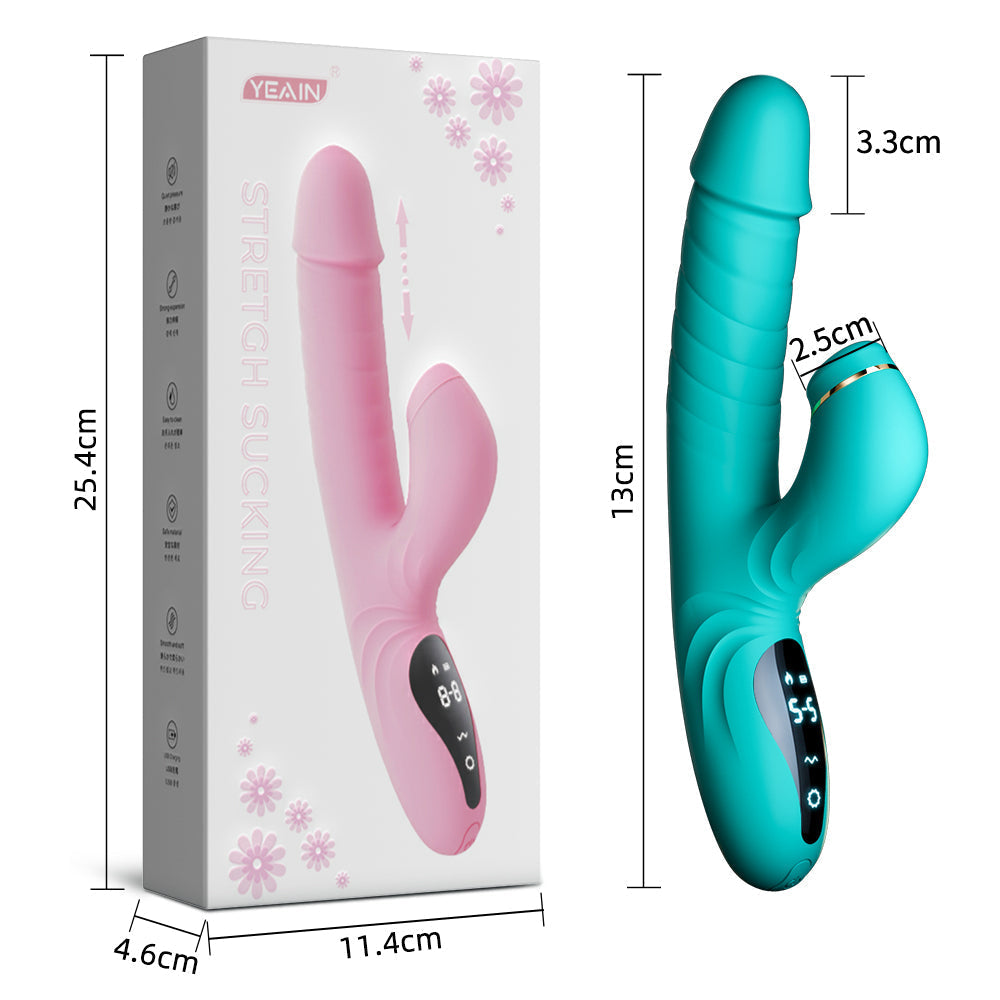 Lurevibe - Suck Telescopic Heating Vibrator - Lurevibe