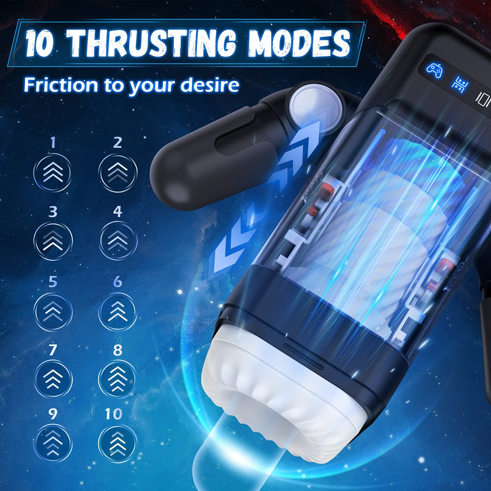 Lurevibe - Game cup - Thrust Vibration Masturbator With Heating Function - Lurevibe