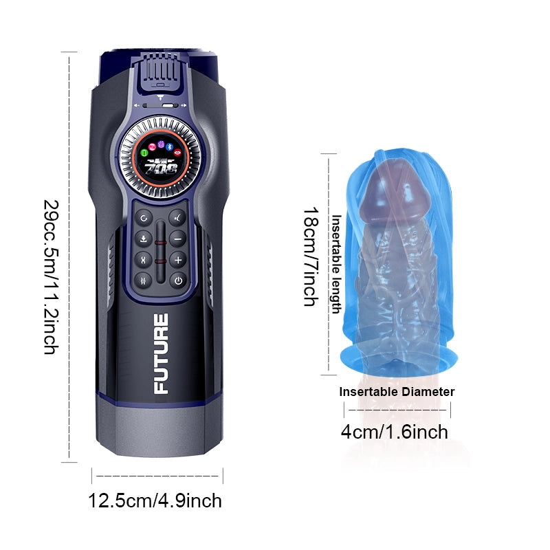 Lurevibe - 10-Frequency Expansion Heating Male Aircraft Cup - Lurevibe