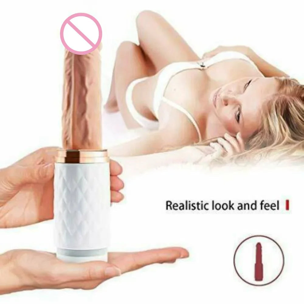 Lurevibe - Automatic Telescopic Gun, Women's Vibrating Rod, Massage, Masturbation, Investment Promotion, One Piece, Issued On Behalf - Lurevibe