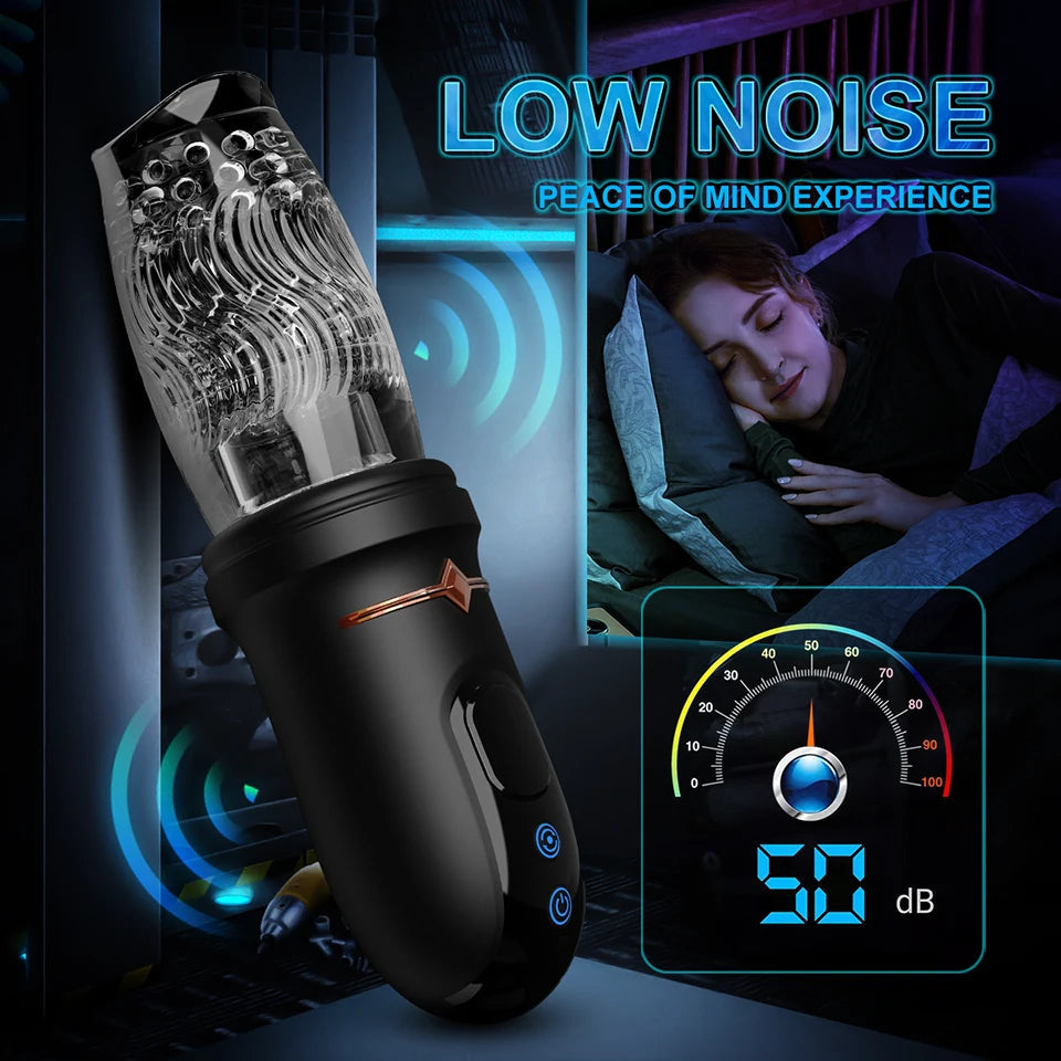 Lurevibe - Gawk Gawk 9000 LED Automatic Electric Piston Rotating Sucker Male Blowjob Masturbator - Lurevibe