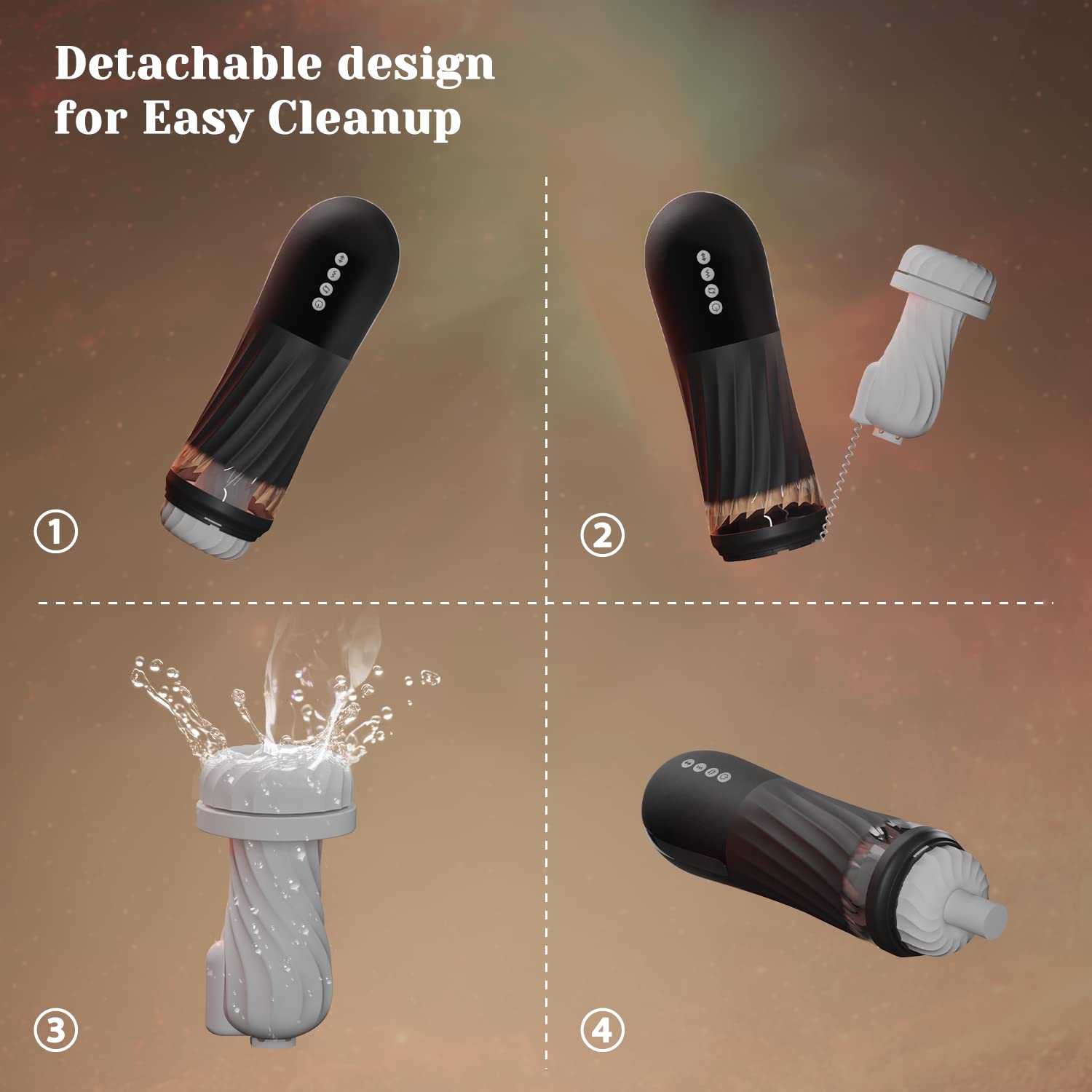 Lurevibe - Rocket 3d Realistic Textured Electric Stroker With 5 Thrusting Rotating Modes - Lurevibe