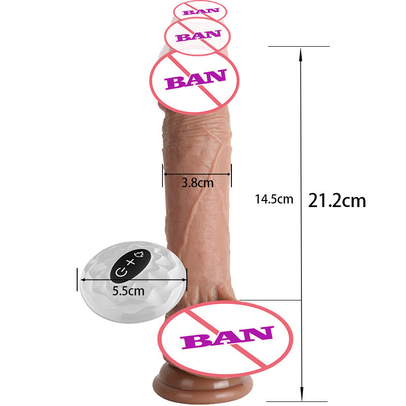 Lurevibe - Waterproof 7 Frequency Retractable Swing Dildo - Lurevibe