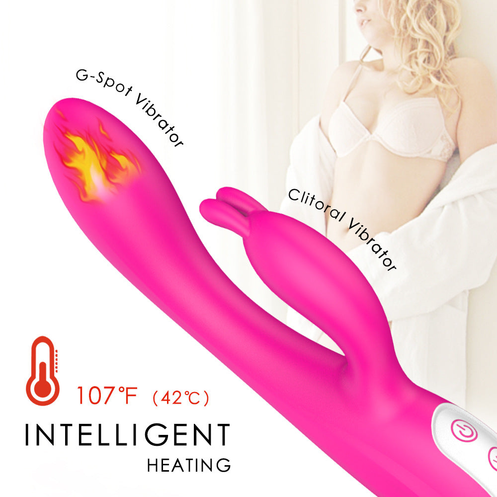 Lurevibe - Female Masturbation Device Rabbit Heated Vibrator Waterproof - Lurevibe