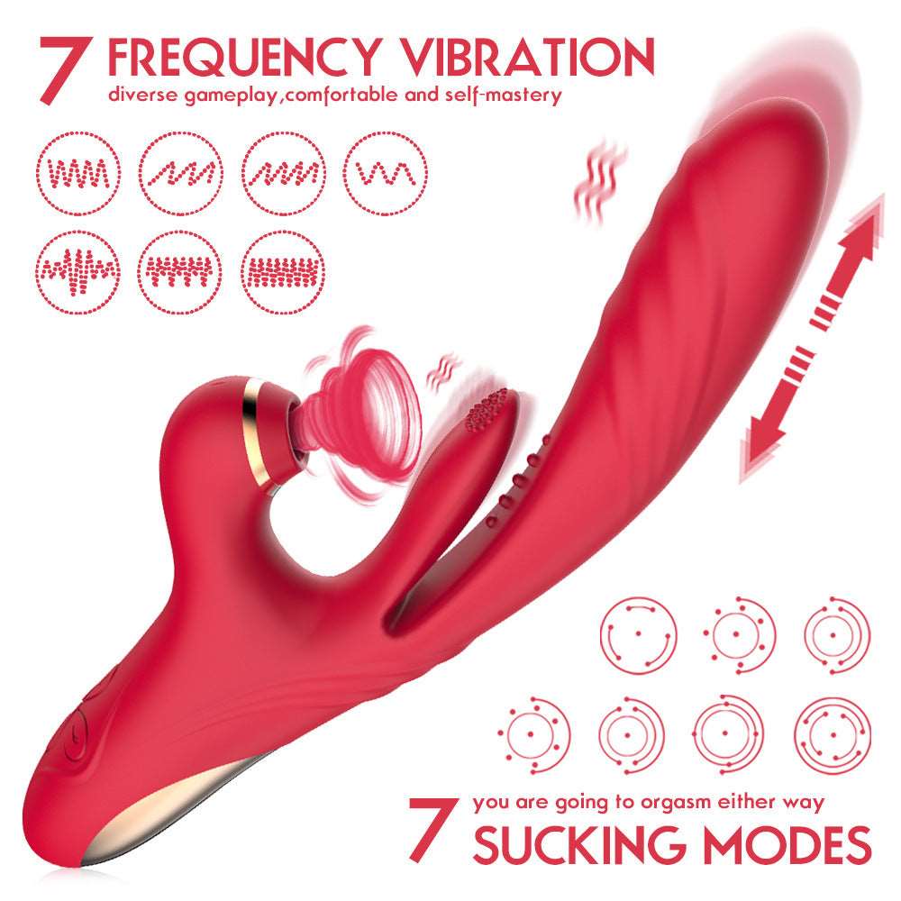 Lurevibe - 7-Frequency Expansion Suction Pulsation Female Vibrator - Lurevibe