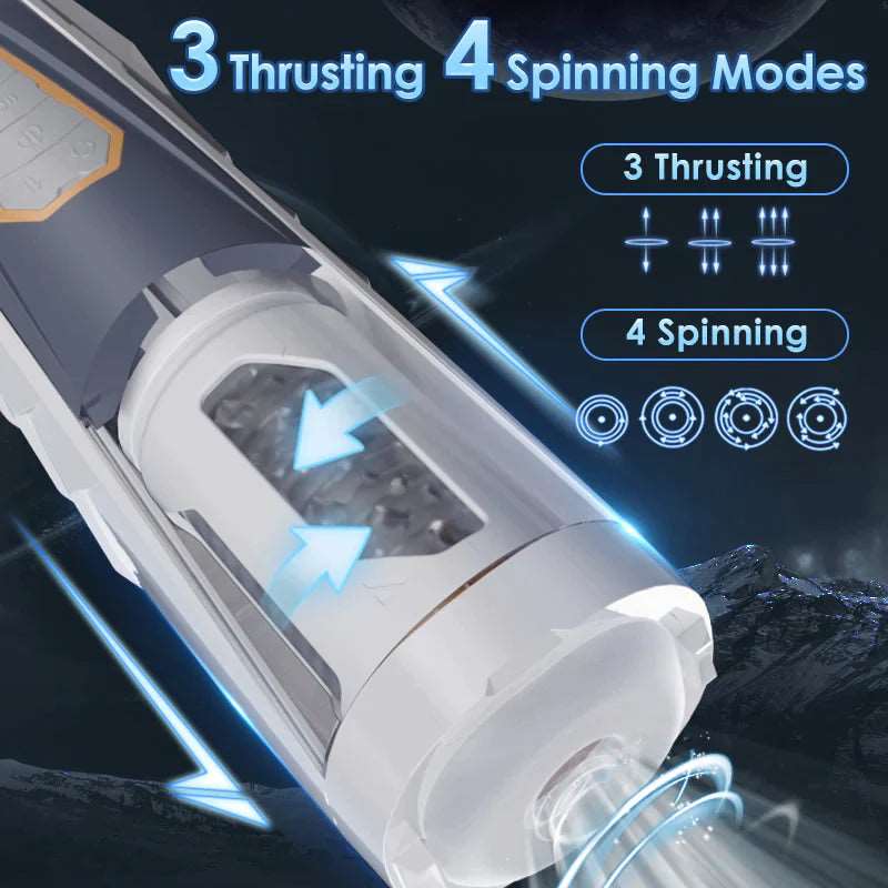 Lurevibe - Automatic 4 Rotating 3 Thrusting Male Masturbator - Lurevibe