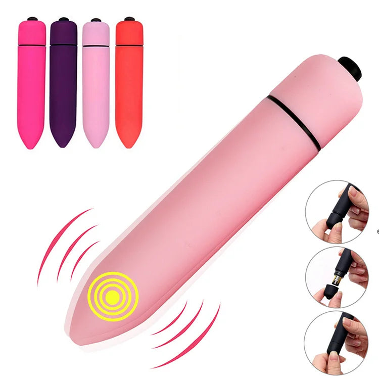 Lurevibe - Fun Vibrator Mini Bullet Jump Egg Ten Frequency Vibration Tip Frosted Bullet - Lurevibe