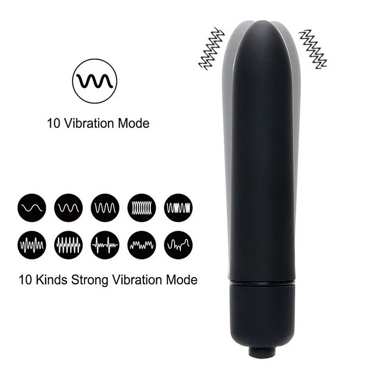 Lurevibe - Fun Vibrator Mini Bullet Jump Egg Ten Frequency Vibration Tip Frosted Bullet - Lurevibe