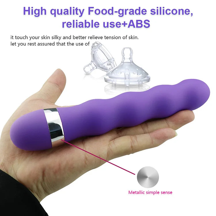 Lurevibe - Multi-speed G Spot Vagina Clitoris Anal Plug Dildo Vibrator - Lurevibe