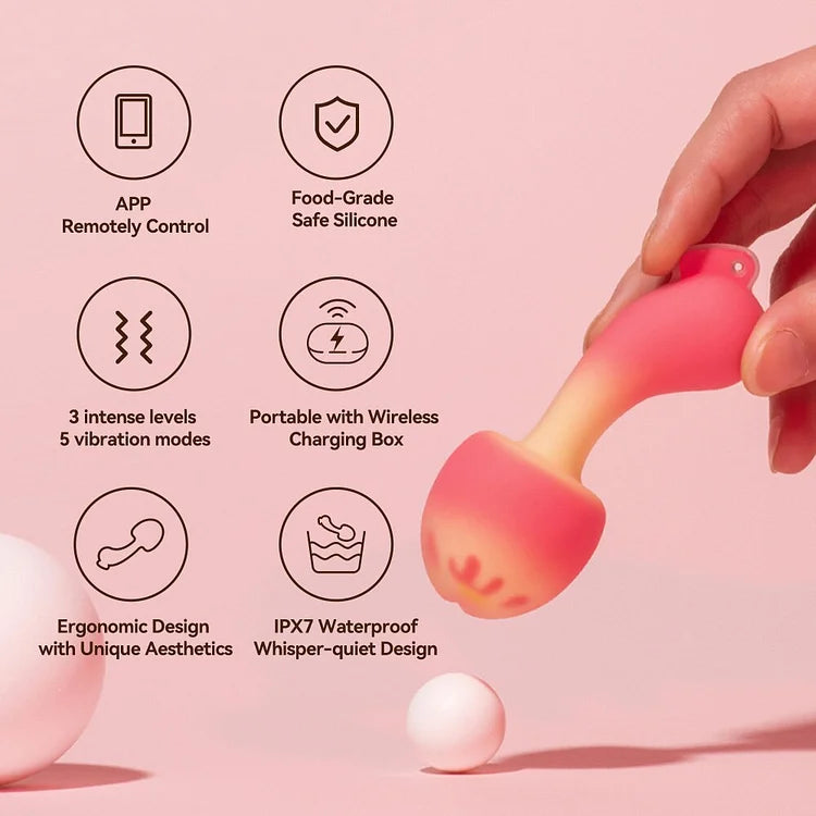 Lurevibe - Sunset Mushroom Vibrator G Spot Clitoris Vibrator With Charging Warehouse - Lurevibe