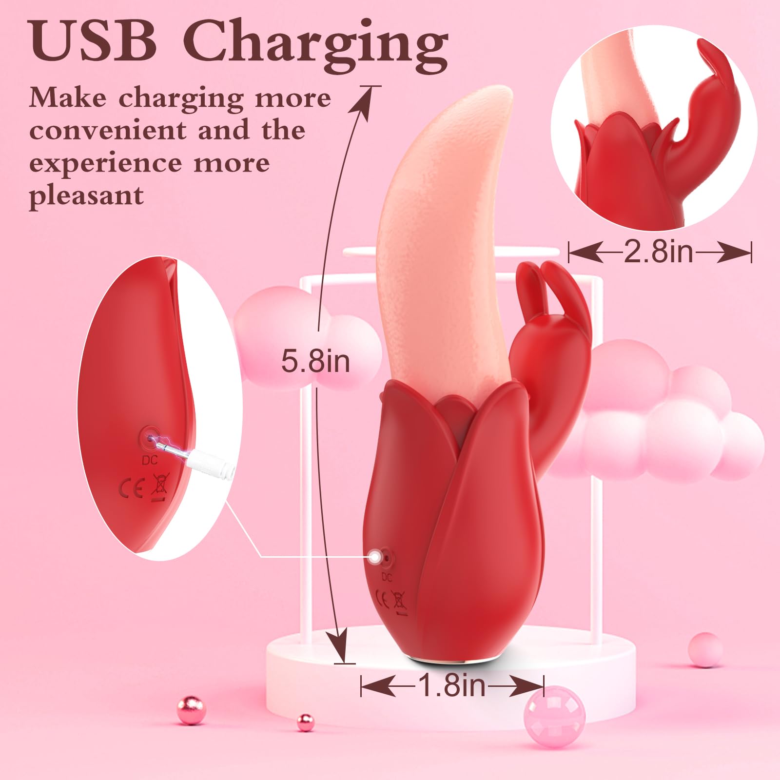 Lurevibe - Rose Rabbit Vibrator for Women - Lurevibe