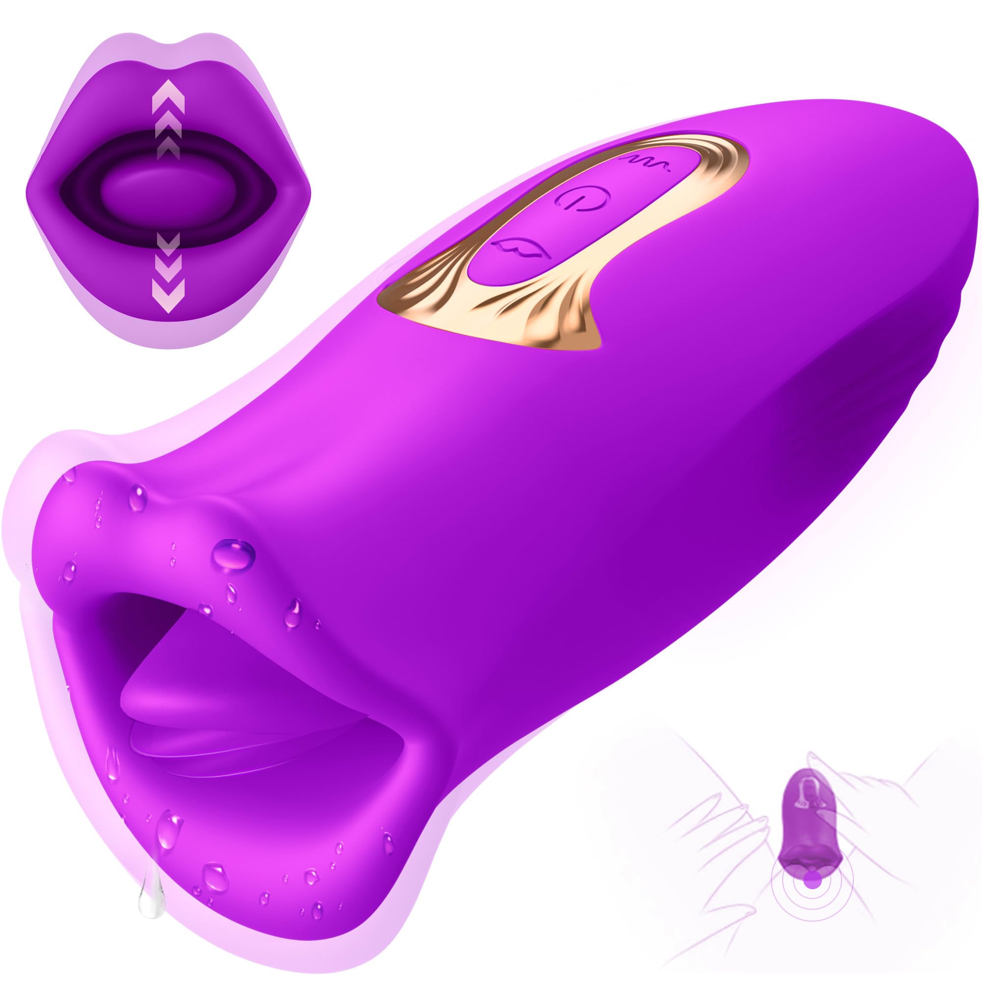 Lurevibe - Rose Kiss 10 Biting & 10 Vibrating Modes Stimulate Nipple Clitoral Women Vibrator - Lurevibe