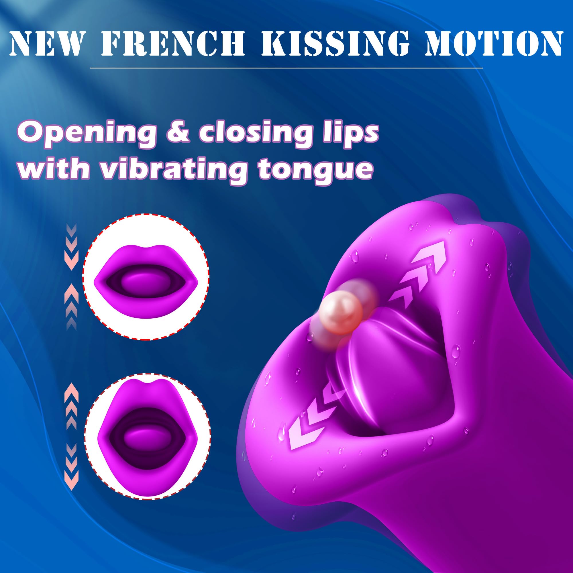 Lurevibe - Rose Kiss 10 Biting & 10 Vibrating Modes Stimulate Nipple Clitoral Women Vibrator - Lurevibe