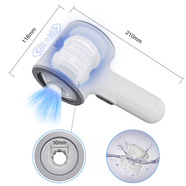 Lurevibe - Frequency Telescopic Handheld Male Masturbator - Lurevibe