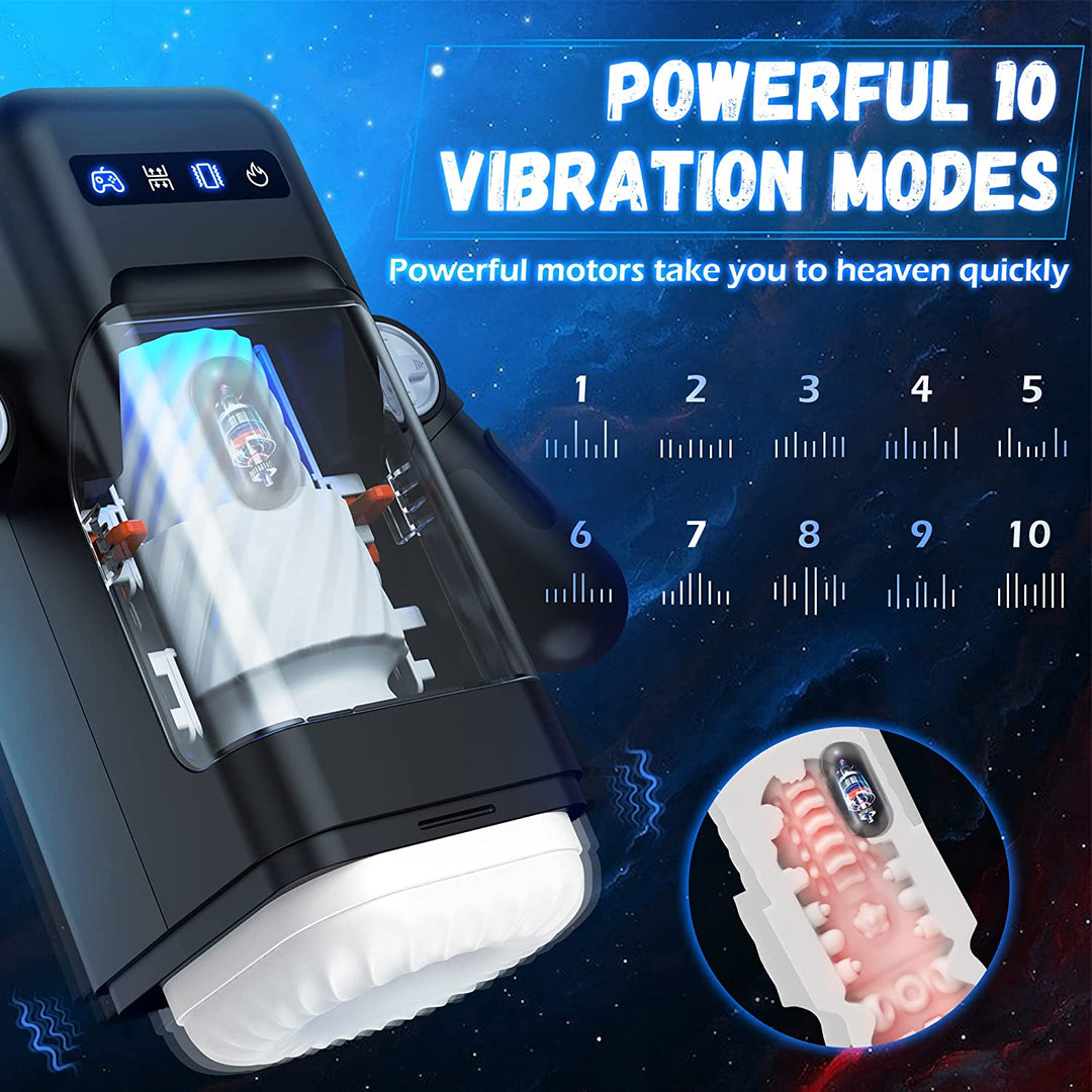 Lurevibe - Game cup - Thrust Vibration Masturbator With Heating Function - Lurevibe